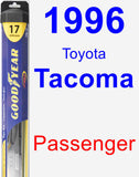 Passenger Wiper Blade for 1996 Toyota Tacoma - Hybrid