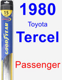 Passenger Wiper Blade for 1980 Toyota Tercel - Hybrid