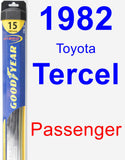 Passenger Wiper Blade for 1982 Toyota Tercel - Hybrid