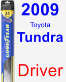 Driver Wiper Blade for 2009 Toyota Tundra - Hybrid