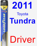 Driver Wiper Blade for 2011 Toyota Tundra - Hybrid