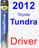 Driver Wiper Blade for 2012 Toyota Tundra - Hybrid