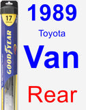 Rear Wiper Blade for 1989 Toyota Van - Hybrid