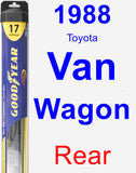 Rear Wiper Blade for 1988 Toyota Van Wagon - Hybrid