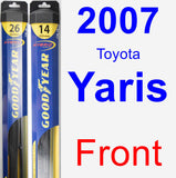 Front Wiper Blade Pack for 2007 Toyota Yaris - Hybrid