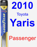 Passenger Wiper Blade for 2010 Toyota Yaris - Hybrid