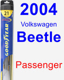 Passenger Wiper Blade for 2004 Volkswagen Beetle - Hybrid