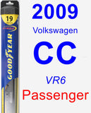Passenger Wiper Blade for 2009 Volkswagen CC - Hybrid