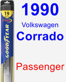 Passenger Wiper Blade for 1990 Volkswagen Corrado - Hybrid