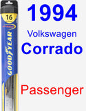 Passenger Wiper Blade for 1994 Volkswagen Corrado - Hybrid