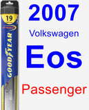 Passenger Wiper Blade for 2007 Volkswagen Eos - Hybrid