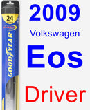 Driver Wiper Blade for 2009 Volkswagen Eos - Hybrid