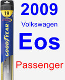 Passenger Wiper Blade for 2009 Volkswagen Eos - Hybrid