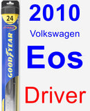 Driver Wiper Blade for 2010 Volkswagen Eos - Hybrid