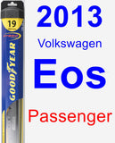 Passenger Wiper Blade for 2013 Volkswagen Eos - Hybrid