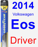 Driver Wiper Blade for 2014 Volkswagen Eos - Hybrid