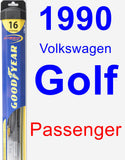 Passenger Wiper Blade for 1990 Volkswagen Golf - Hybrid