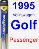 Passenger Wiper Blade for 1995 Volkswagen Golf - Hybrid