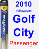 Passenger Wiper Blade for 2010 Volkswagen Golf City - Hybrid