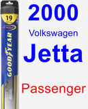 Passenger Wiper Blade for 2000 Volkswagen Jetta - Hybrid