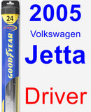 Driver Wiper Blade for 2005 Volkswagen Jetta - Hybrid