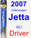 Driver Wiper Blade for 2007 Volkswagen Jetta - Hybrid