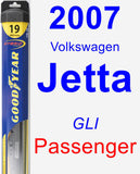 Passenger Wiper Blade for 2007 Volkswagen Jetta - Hybrid