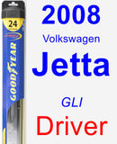 Driver Wiper Blade for 2008 Volkswagen Jetta - Hybrid