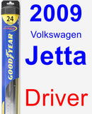 Driver Wiper Blade for 2009 Volkswagen Jetta - Hybrid