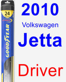 Driver Wiper Blade for 2010 Volkswagen Jetta - Hybrid