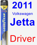 Driver Wiper Blade for 2011 Volkswagen Jetta - Hybrid