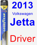 Driver Wiper Blade for 2013 Volkswagen Jetta - Hybrid