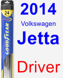 Driver Wiper Blade for 2014 Volkswagen Jetta - Hybrid