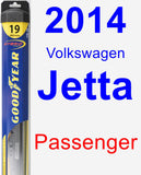 Passenger Wiper Blade for 2014 Volkswagen Jetta - Hybrid