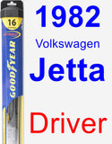 Driver Wiper Blade for 1982 Volkswagen Jetta - Hybrid