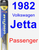 Passenger Wiper Blade for 1982 Volkswagen Jetta - Hybrid