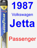 Passenger Wiper Blade for 1987 Volkswagen Jetta - Hybrid