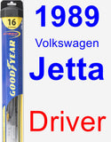 Driver Wiper Blade for 1989 Volkswagen Jetta - Hybrid