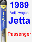 Passenger Wiper Blade for 1989 Volkswagen Jetta - Hybrid