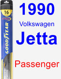 Passenger Wiper Blade for 1990 Volkswagen Jetta - Hybrid