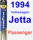 Passenger Wiper Blade for 1994 Volkswagen Jetta - Hybrid