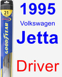 Driver Wiper Blade for 1995 Volkswagen Jetta - Hybrid