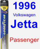 Passenger Wiper Blade for 1996 Volkswagen Jetta - Hybrid