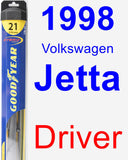 Driver Wiper Blade for 1998 Volkswagen Jetta - Hybrid