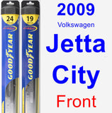 Front Wiper Blade Pack for 2009 Volkswagen Jetta City - Hybrid