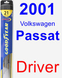 Driver Wiper Blade for 2001 Volkswagen Passat - Hybrid