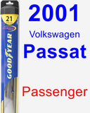 Passenger Wiper Blade for 2001 Volkswagen Passat - Hybrid
