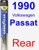 Rear Wiper Blade for 1990 Volkswagen Passat - Hybrid