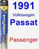 Passenger Wiper Blade for 1991 Volkswagen Passat - Hybrid