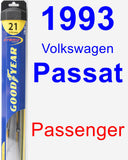 Passenger Wiper Blade for 1993 Volkswagen Passat - Hybrid